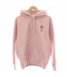 アミ アレクサンドル マテュッシ ami alexandre mattiussi 22SS De Coeur ロゴ パーカー フーディ オーバーサイズ プルオーバー ハート 刺繍 M ピンク E22USW202.747 /MP ■GY19