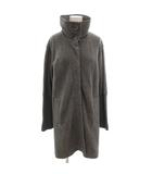 マックスマーラ ウィークエンドライン MAX MARA WEEKEND LINE コート スタンドカラー フロントフライ ミドル ハーフ丈 S グレー /AE ■GY47