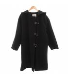 バーバリーズ Burberrys ヴィンテージ ダッフルコート トグルボタン フード ロング丈 11AR2 黒 ブラック /AE ■GY47