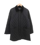 マックスマーラ ウィークエンドライン MAX MARA WEEKEND LINE キルティングコート ミドル ハーフ丈 ベロア襟 イタリア製 40 M 黒 ブラック /AE ■GY47