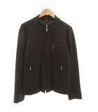 バーバリーブラックレーベル BURBERRY BLACK LABEL ジャケット ブルゾン 裏地ノバチェック ジップアップ 切替 2 ダークブラウン /AE ■GY47