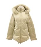 モンクレール MONCLER TANZ VESTE ダウンジャケット コート ファーフード 0 S アイボリー /AE ■GY47