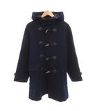 バーバリーズ Burberrys ヴィンテージ ダッフルコート トグルボタン フード ミドル ハーフ丈 160A 紺 ネイビー /AE ■GY47