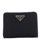 PORTAF PICCOLO LAMPO 二つ折り財布 トライアングルロゴ ナイロン ブラック 1ML018 /KH ■OH