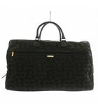 バーバリーズ Burberrys ヴィンテージ ボストンバッグ ショルダー 2WAY キャンバス レザー ロゴ 総柄 ゴールド金具 茶色 ブラウン /XZ ■GY18