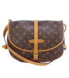 ルイヴィトン LOUIS VUITTON ソミュール30 ショルダーバッグ PVC レザー モノグラム 総柄 ベルト 茶色 ブラウン M42256 /XZ ■OH ■GY12