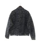 シュプリーム SUPREME 22AW Script Jacquard Denim Trucker Jacket スクリプト ジャカード デニム トラック ジャケット ジージャン Gジャン 総柄 L 黒 ブラック ■GY42 /MQ