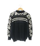 サカイ sacai 24-03297 クルーネックニット セーター 長袖 1 ブラック ホワイト カーキ /ES ■OS ■AD