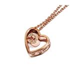 コーチ COACH オープンハートネックレス Cロゴ ビジュー ピンクゴールドカラー /KH