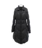 タトラス TATRAS ダウンコート ナイロン ラクーンファー フード付き 黒 ブラック /UO ■GY17