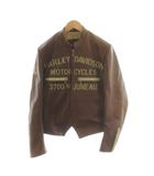 ハーレーダビッドソン HARLEY DAVIDSON レザージャケット 革ジャン ロゴ 牛革 L 茶 ブラウン 40495 /AN32 ■MA