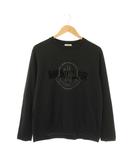 モンクレール MONCLER ロゴプリントTシャツ カットソー 長袖 M ブラック H20938D00005 /HK ■OS