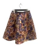 ルルロジェッタ ルールロジェット leur logette スカート フラワー タック フレア 花柄 ひざ丈 1 マルチカラー ■TC