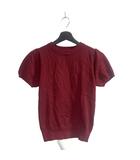 レストローズ L'EST ROSE ニット セーター 半袖 M ボルドー ■TC