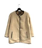 シップス SHIPS ボアジャケット ブルゾン スナップボタン ベージュ ■WGA