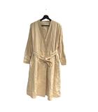 ボールジー BALLSEY トゥモローランド ノーカラー コート ロング ベルト付き 36 アイボリー ■WGA