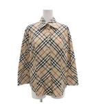 バーバリー ロンドン BURBERRY LONDON 美品 シャツ ブラウス 40 M ノバチェック ロゴ刺繍 長袖 ベージュ /AE ■GY17