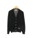 ロゴポケットカーディガン ニット 長袖 カシミヤ ウール混 XS 黒 /NR ■OS ■SH