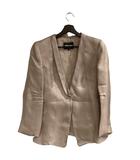 ジョルジオアルマーニ GIORGIO ARMANI テーラードジャケット シースルー シングル ボタン 44 ベージュ ■WGA