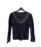 ヴィヴィアンタム VIVIENNE TAM カーディガン セーター カシミヤ 長袖 O 黒 ブラック  ■WGA