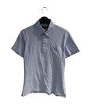 ポールスチュアート PAUL STUART ポロシャツ ワンポイント 刺繍 半袖 L 青 ブルー ■WGA