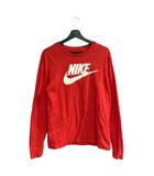 ナイキ NIKE Tシャツ 長袖 ロゴ L 赤 レッド