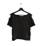 ジャイロホワイト JAYRO white 半袖 カットソー ボーダー M 黒 ブラック ゴールド