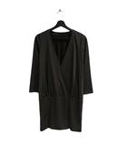 ノーリーズ Nolley's チュニック ノーカラー 7分袖 38 チャコールグレー ■WGA