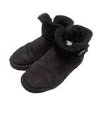 アグ UGG ショートブーツ ムートン 24㎝ 黒 ブラック ■WGA