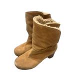 アグ UGG ショートブーツ ムートン 24cm 茶 ブラウン ■WGA