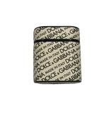 アンドドルチェ&ガッバーナ ドルガバ & DOLCE&GABBANA エアポッズケース 総柄 白 ホワイト 黒 ブラック ■WGA
