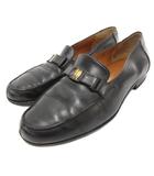 サルヴァトーレフェラガモ Salvatore Ferragamo ダービーシューズ 革靴 ストレートチップ メダリオン レザー 5.5 黒 ブラック /JS ■WGA