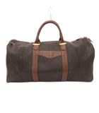 ダンヒル dunhill ボストンバッグ PVC ロゴ ファスナー開閉 ダークブラウン /JS ■WGA