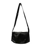 アニエスベー ボヤージュ Agnes b. VOYAGE ショルダーバッグ ドット柄 ナイロン 黒 ブラック ■WGA