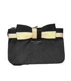 ケイトスペード KATE SPADE ポーチ ミニ ジップ開閉 リボン 黒 ブラック ■WGA