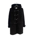 セオリーリュクス theory luxe ダッフルコート ミドル丈 トグル ウール 38 黒 ブラック ■WGA