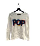 Tシャツ カットソー 長袖 グラフィック M 白 ホワイト ■WGA