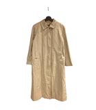 バーバリーズ Burberrys 90S ステンカラーコート 裏地ノバチェック ロング アイボリー ■WGA