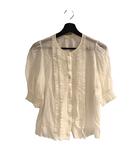 アナイ ANAYI 半袖 シャツ レース 38 白 ホワイト ■WGA