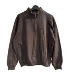 バーバリーゴルフ BURBERRY GOLF トレーナー ハーフジップ ノバチェック L 黒系 ブラック ■WGA