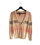 マークバイマークジェイコブス MARC by MARC JACOBS カーディガン ボーダー 長袖 S ピンク