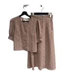 ジルスチュアート JILL STUART セットアップ ブラウス ロングスカート 花柄 F ピンク