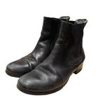 ファビオルスコーニ FABIO RUSCONI ショートブーツ ヒール 37 黒 ブラック