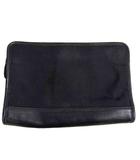 セカンドバッグ レザー 黒 ブラック ■WGA