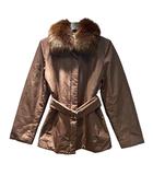 23区 オンワード樫山 ジャケット ジャンパー フォックスファー 40 茶 ブラウン