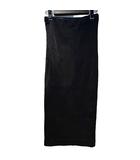 バレンシアガ BALENCIAGA ロングスカート タイト ストレッチ 34 黒 ブラック ■GY99