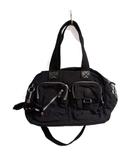 キプリング KIPLING 美品 ショルダーバッグ ハンドバッグ ゴリラチャーム付 黒 ブラック ■GY99