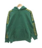 シュプリーム SUPREME プルオーバー パーカー フーディ ロゴプリント 長袖 S 緑 グリーン /FF ■GY18