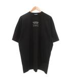 COUTURE クチュール Tシャツ カットソー 半袖 ロゴ 刺繍 XXS 黒 ブラック /UO ■GY18