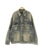 バレンシアガ BALENCIAGA ロゴプリント デニムジャケット Gジャン ジージャン ブルゾン コットン S 紺 /NR ■OS ■SH